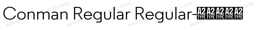 Conman Regular Regular字体转换